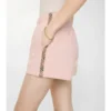 Pantalones cortos de algodón con ribete de cuadros Pantalones cortos de algodón con ribete de cuadros