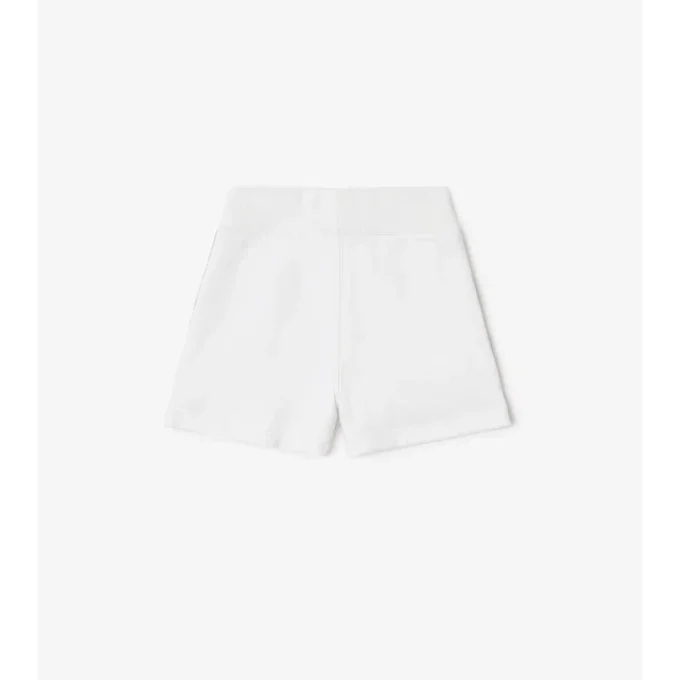 Pantalones cortos de algodón con ribete de cuadros