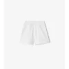 Pantalones cortos de algodón con ribete de cuadros