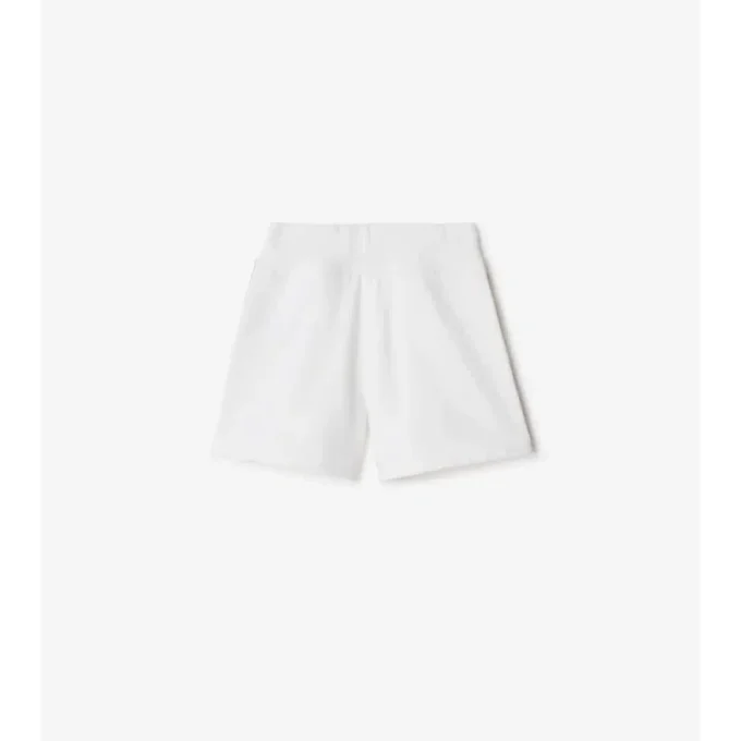 Pantalones cortos de algodón con ribete de cuadros