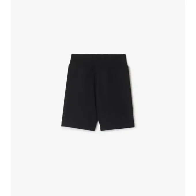Pantalones cortos de algodón con ribete de cuadros Pantalones cortos de algodón con ribete de cuadros