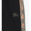 Pantalones cortos de algodón con ribete de cuadros Pantalones cortos de algodón con ribete de cuadros