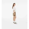 Pantalones cortos de algodón con estampado de cuadros Pantalones cortos de algodón con estampado de cuadros