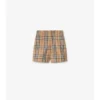 Pantalones cortos de algodón Oxford a cuadros