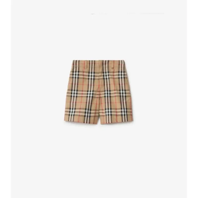 Pantalones cortos de algodón Oxford a cuadros