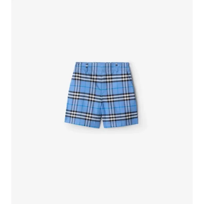 Pantalones cortos de algodón Oxford a cuadros