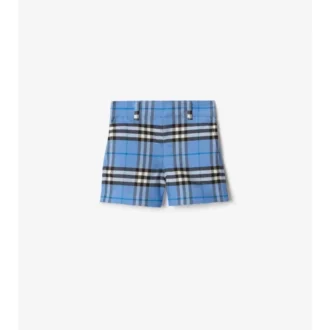 Pantalones cortos de algodón Oxford a cuadros Pantalones cortos de algodón Oxford a cuadros