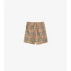 Pantalones cortos de algodón Oxford a cuadros