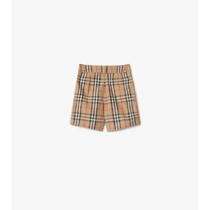 Pantalones cortos de algodón Oxford a cuadros