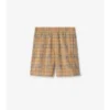 Pantalones cortos de jersey con estampado de cuadros