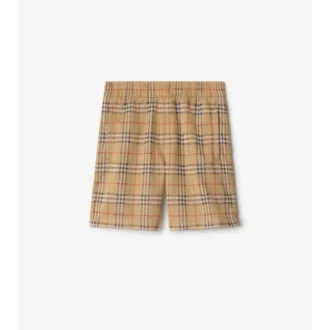 Pantalones cortos de jersey con estampado de cuadros