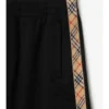 Pantalones cortos de mezcla de algodón con ribete de cuadros