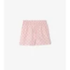 Pantalones cortos de popelín de algodón con diseño de tablero de ajedrez EKD Pantalones cortos de popelín de algodón con diseño de tablero de ajedrez EKD