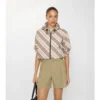 Pantalones cortos de popelín de algodón con ribete de cuadros Pantalones cortos de popelín de algodón con ribete de cuadros