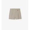 Pantalones cortos de sastrería de lana a cuadros Pantalones cortos de sastrería de lana a cuadros