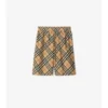 Pantalones cortos de seda a cuadros