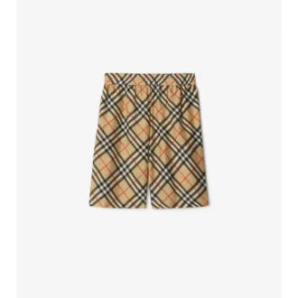 Pantalones cortos de seda a cuadros