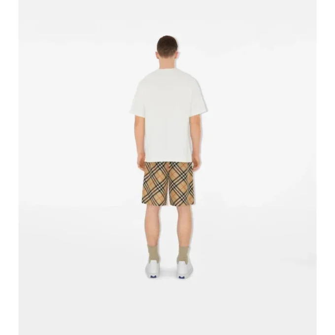 Pantalones cortos de seda a cuadros