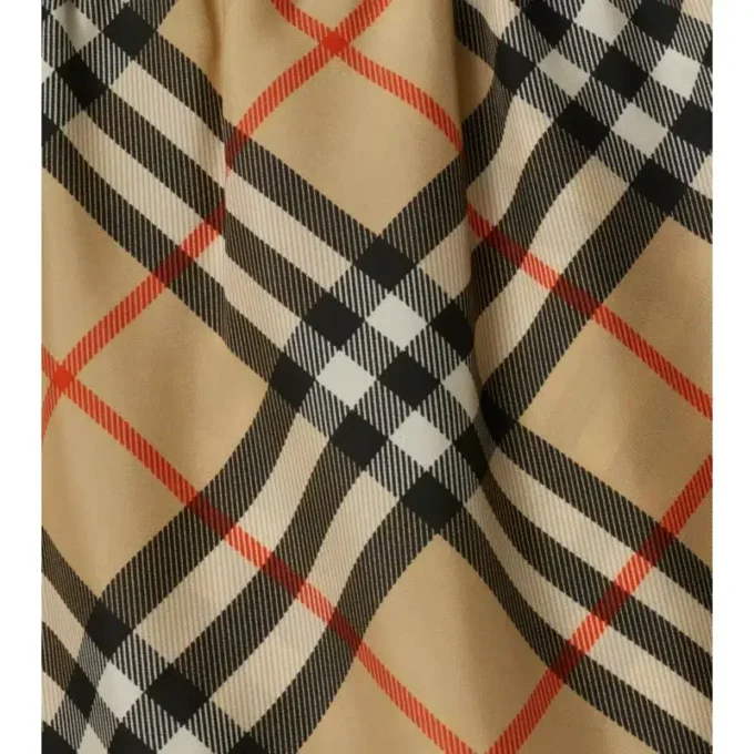 Pantalones cortos de seda a cuadros