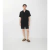 Pantalones cortos de voile de algodón con estampado de cuadros