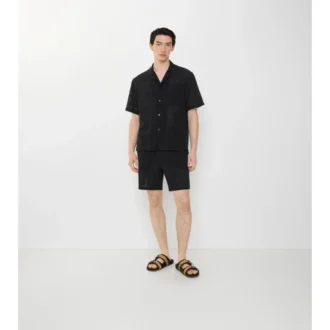 Pantalones cortos de voile de algodón con estampado de cuadros