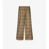 Pantalones de algodón con estampado de cuadros Pantalones de algodón con estampado de cuadros
