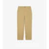 Pantalones de algodón con estampado de cuadros texturizados