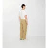 Pantalones de algodón con estampado de cuadros texturizados