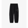 Pantalones de chándal de algodón con logotipo gótico Pantalones de chándal de algodón con logotipo gótico