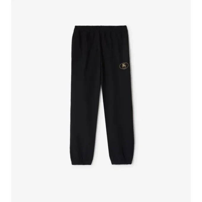 Pantalones de chándal de algodón con sello Knight Pantalones de chándal de algodón con sello Knight