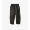 Pantalones de cuero con logotipo en cursiva Pantalones de cuero con logotipo en cursiva