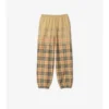 Pantalones de jogging de algodón con estampado de cuadros degradado