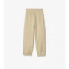 Pantalones de jogging de algodón con etiqueta