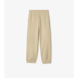 Pantalones de jogging de algodón con etiqueta