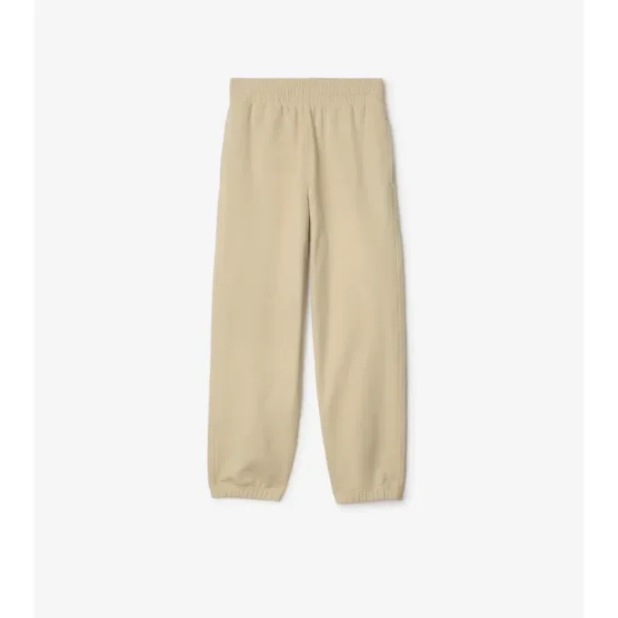Pantalones de jogging de algodón con etiqueta