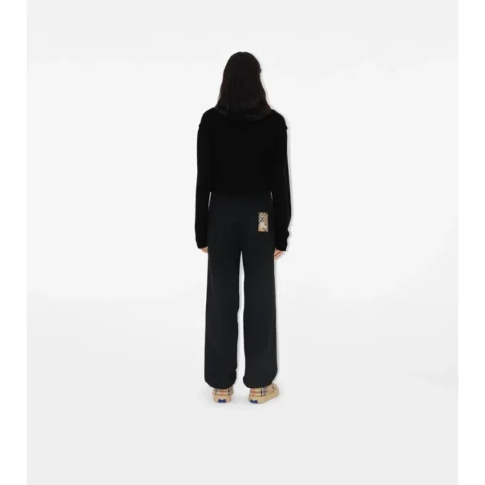 Pantalones de jogging de algodón con etiqueta