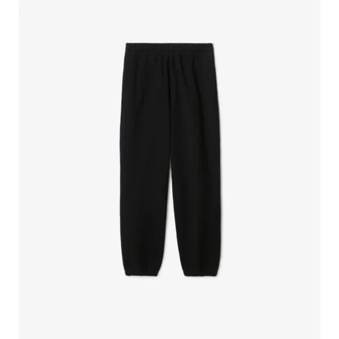 Pantalones de jogging de algodón con etiqueta de cuadros