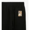Pantalones de jogging de algodón con etiqueta de cuadros