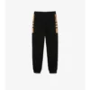 Pantalones de jogging de algodón con paneles de cuadros