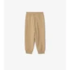 Pantalones de jogging de algodón con ribetes a cuadros