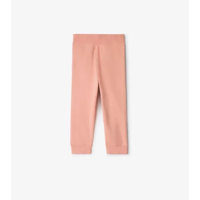 Pantalones de jogging de algodón con ribetes a cuadros Pantalones de jogging de algodón con ribetes a cuadros