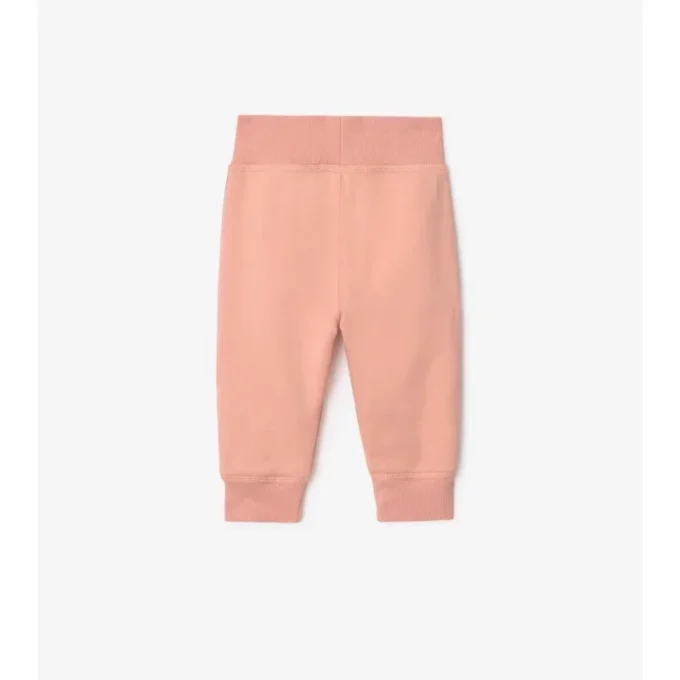 Pantalones de jogging de algodón con ribetes a cuadros Pantalones de jogging de algodón con ribetes a cuadros