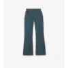 Pantalones de mezclilla de talle alto y corte acampanado