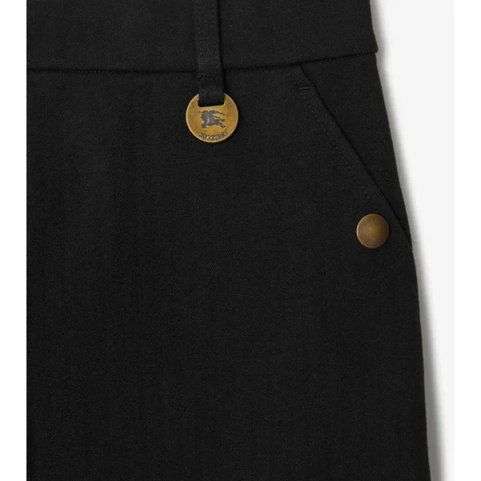 Pantalones de montar de algodón elástico con diseño en espiga Pantalones de montar de algodón elástico con diseño en espiga
