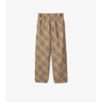 Pantalones de sarga a cuadros