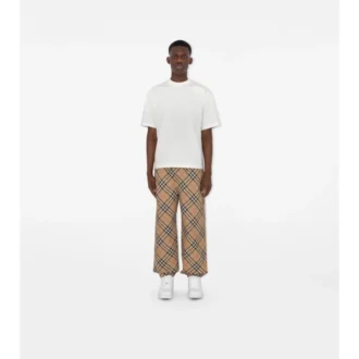 Pantalones de sarga a cuadros