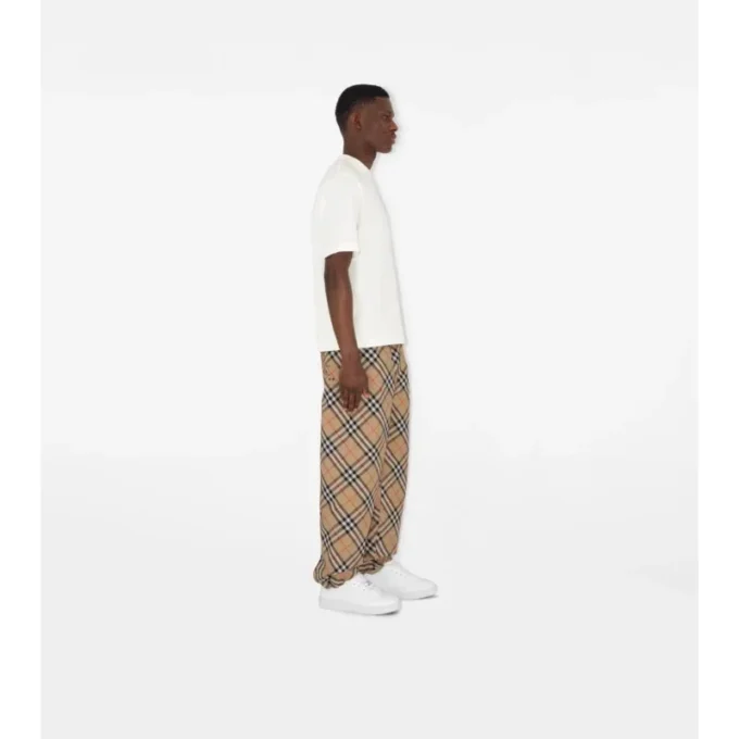 Pantalones de sarga a cuadros