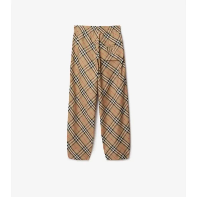 Pantalones de sarga a cuadros