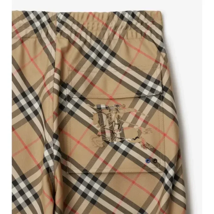 Pantalones de sarga a cuadros