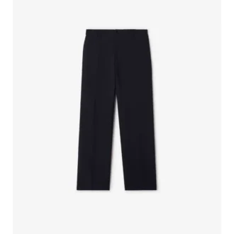Pantalones de sastrería de algodón y lino